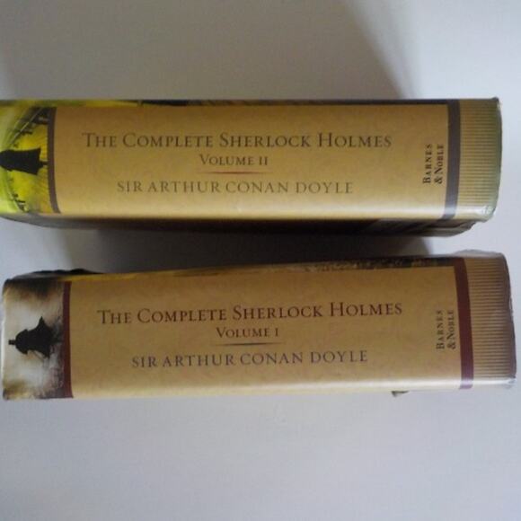 The Complete Sherlock Holmes Vol 1 & 2 Sir Arthur Conan Doyle HC DJ Barnes Noble - Picture 6 of 7